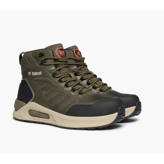 Bobcat Toledo Olive Green Fuel and Oil-Resistant Composite Toe Cap Safety Boots (S3S SR FO)