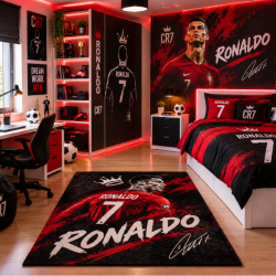 Χαλί CRISTIANO RONALDO  για Σαλόνι Υπνοδωμάτιο Σπίτι Διακόσμηση Καναπέ 160Χ230