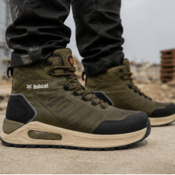 Bobcat Toledo Olive Green Fuel and Oil-Resistant Composite Toe Cap Safety Boots (S3S SR FO)