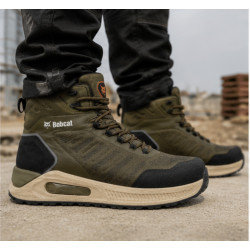Bobcat Toledo Olive Green Fuel and Oil-Resistant Composite Toe Cap Safety Boots (S3S SR FO)