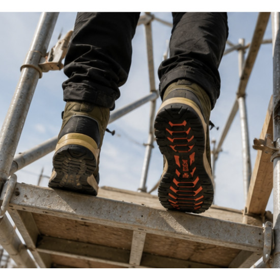 Bobcat Toledo Olive Green Fuel and Oil-Resistant Composite Toe Cap Safety Boots (S3S SR FO)