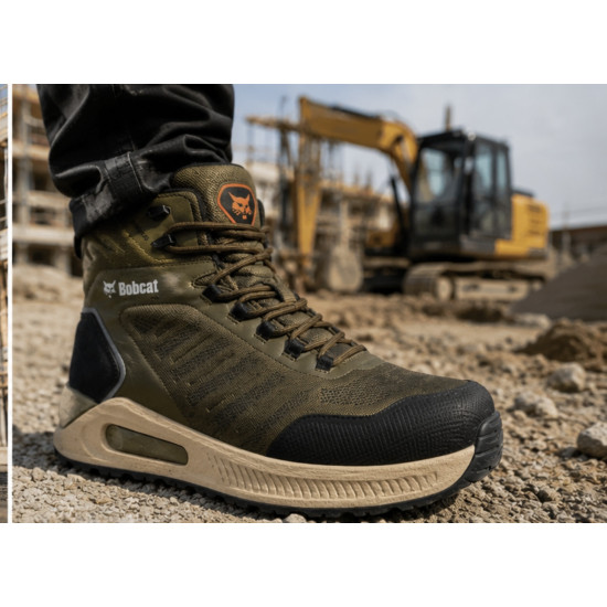 Bobcat Toledo Olive Green Fuel and Oil-Resistant Composite Toe Cap Safety Boots (S3S SR FO)