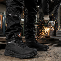 2 ZEYGARIA Bobcat Toledo Black Fuel and Oil-Resistant Composite Toe Cap Safety Boots (S3S SR FO)